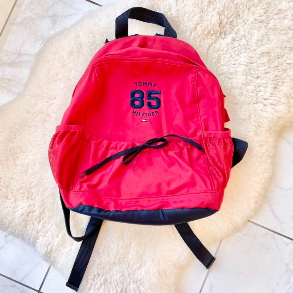 Y2K Red & Blue Tommy Hilfiger Backpack Vintage 85